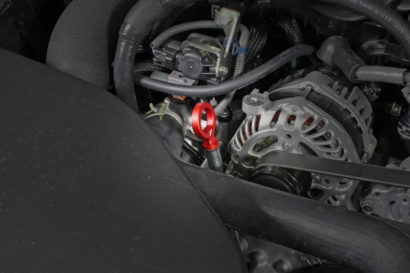 PERRIN 15-26 Subaru WRX & 13-26 BRZ/FR-S/86/GR86 Dipstick Handle Loop Style - Red - Image 4