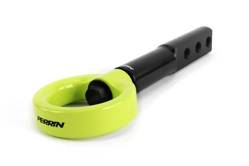 PERRIN 17-21 Honda Civic Si/Type R/Touring/Hatchback Tow Hook Kit Front - Neon Yellow - Image 4