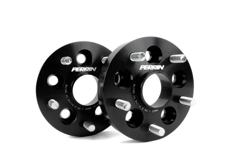 PERRIN Subaru/Toyota/Scion 25mm Wheel Adapter (Bolt-On Type) 5x100 to 5x114.3 w/56mm Hub - Pair