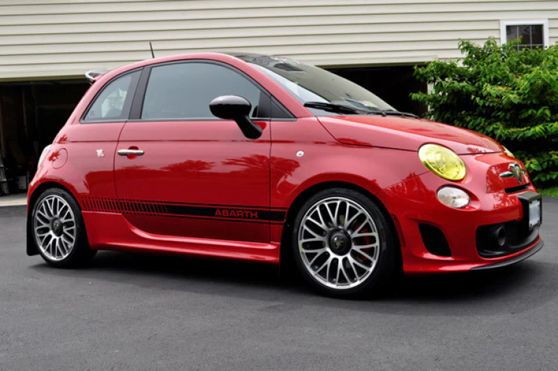 Rally Armor 12-18 Fiat 500 Black UR Mud Flap w/Grey Logo - Image 10