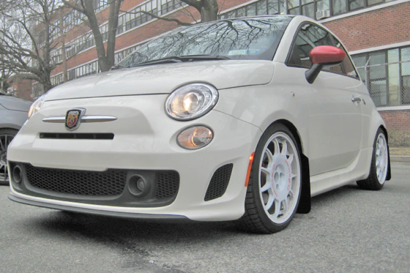 Rally Armor 12-18 Fiat 500 Black UR Mud Flap w/Grey Logo - Image 5