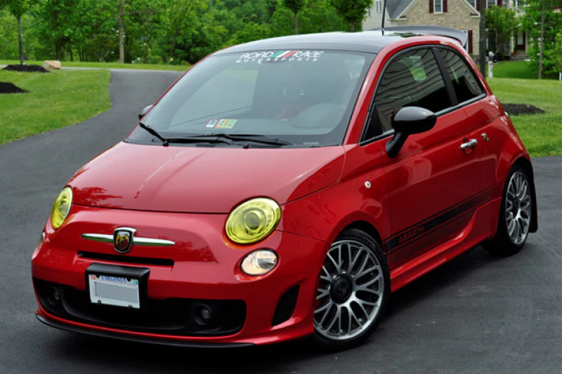 Rally Armor 12-18 Fiat 500 Black UR Mud Flap w/Grey Logo - Image 8