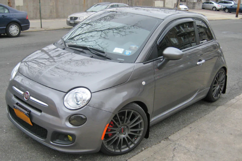 Rally Armor 12-18 Fiat 500 Black UR Mud Flap w/Grey Logo - Image 9