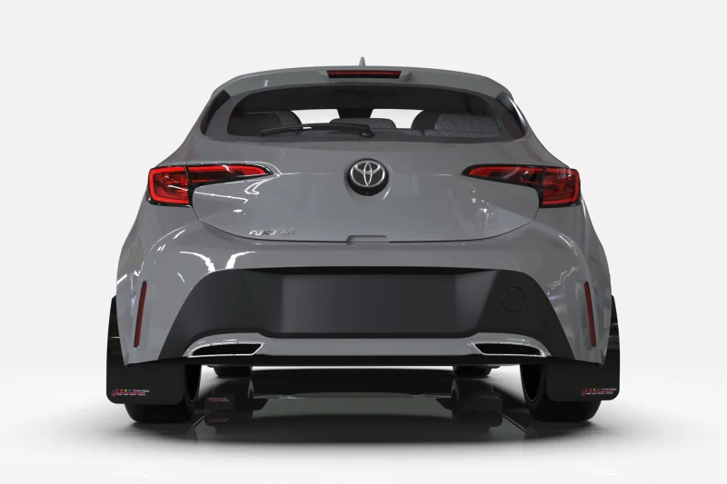 Rally Armor 12-19 Ford Focus ST / 16-19 RS Black Mud Flap BCE Logo - Image 4