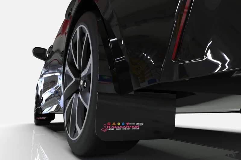 Rally Armor 12-19 Ford Focus ST / 16-19 RS Black Mud Flap BCE Logo - Image 5