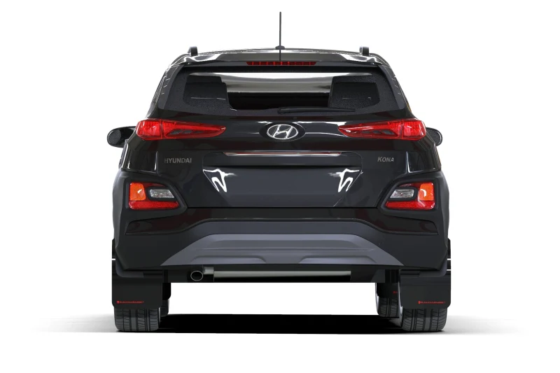 Rally Armor 18-23 Hyundai Kona Black UR Mud Flap w/Grey Logo - Image 2