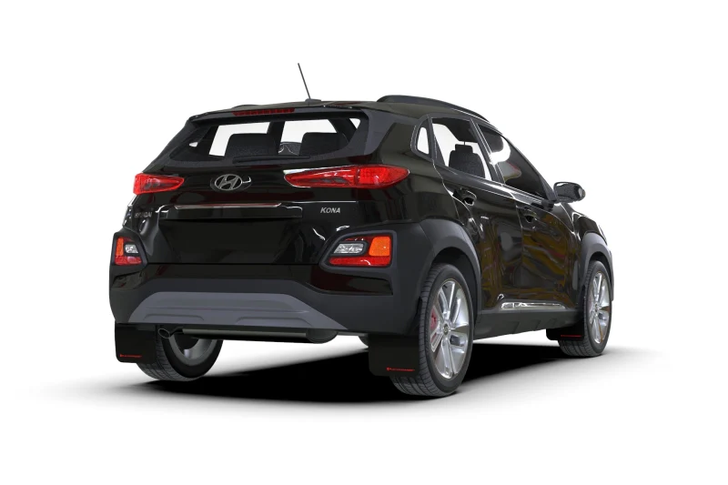 Rally Armor 18-23 Hyundai Kona Black UR Mud Flap w/Grey Logo - Image 3