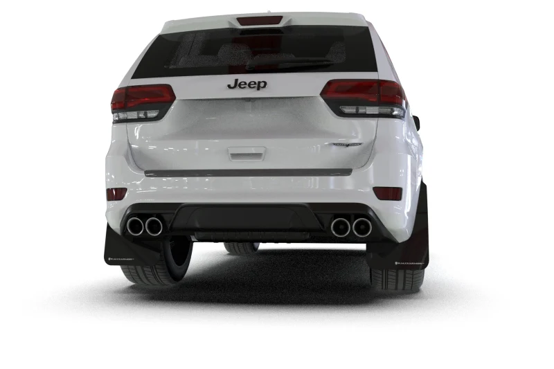 Rally Armor 18-22 Jeep Grand Cherokee SRT Trackhawk Black UR Mud Flap - Red Logo - Image 4