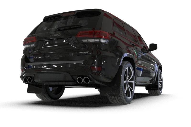 Rally Armor 18-22 Jeep Grand Cherokee SRT Trackhawk Black UR Mud Flap - Red Logo - Image 6