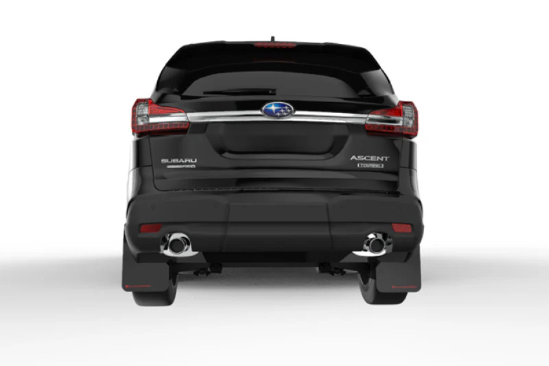 Rally Armor 18-26 Subaru Ascent Red UR Mud Flap w/Black Logo - Image 2