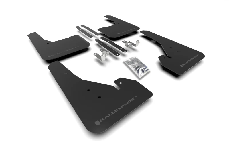 Rally Armor 18-26 Toyota Corolla Hatchback Black UR Mud Flap Grey Logo