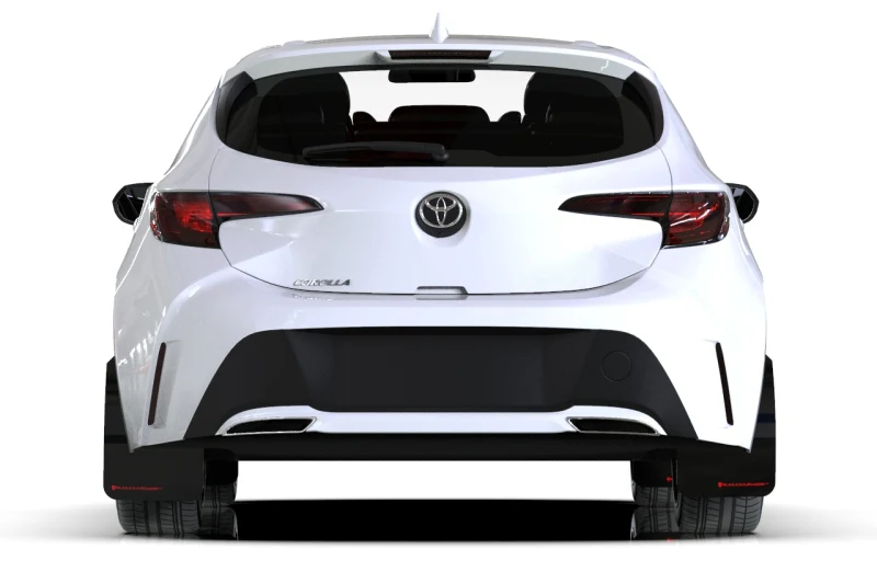 Rally Armor 18-26 Toyota Corolla Hatchback Black UR Mud Flap Grey Logo - Image 2