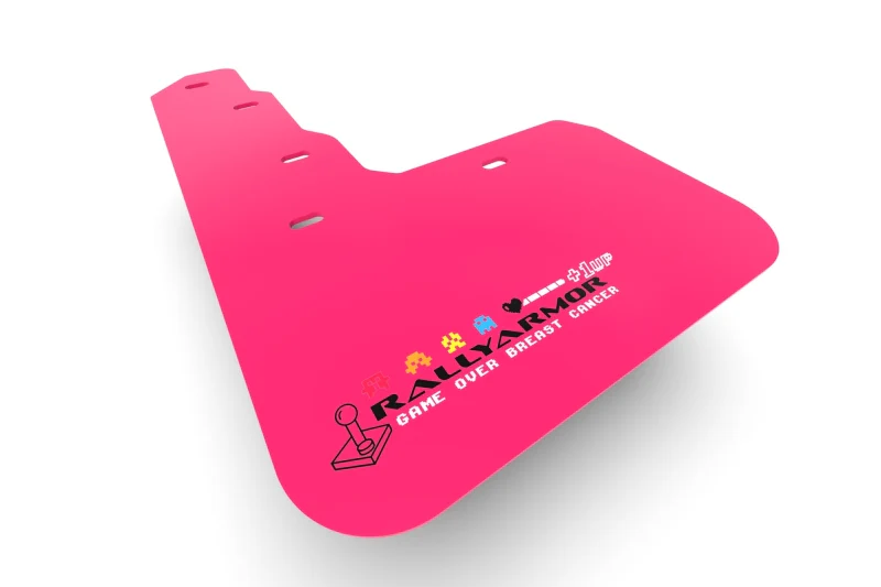 Rally Armor 18-23 Subaru Crosstrek Pink Mud Flap BCE Logo - Image 3