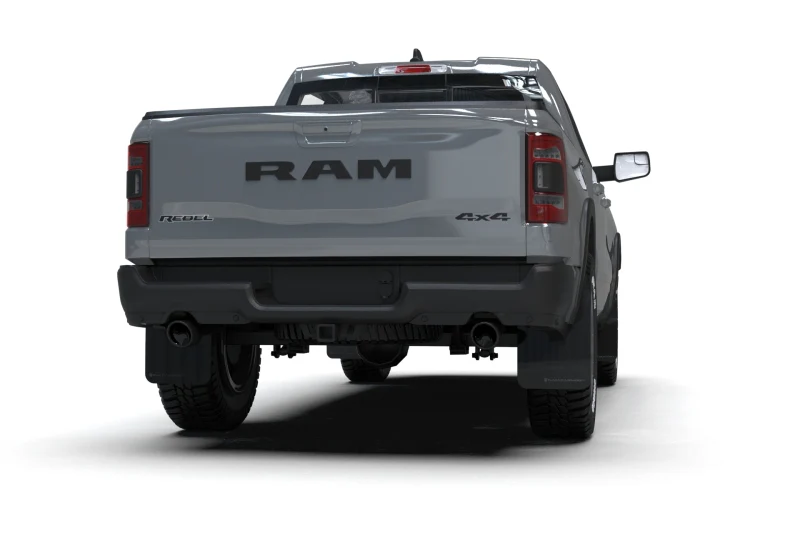 Rally Armor 19-25 Dodge Ram 1500 Rebel Black UR Mud Flap w/Red Logo - Image 4