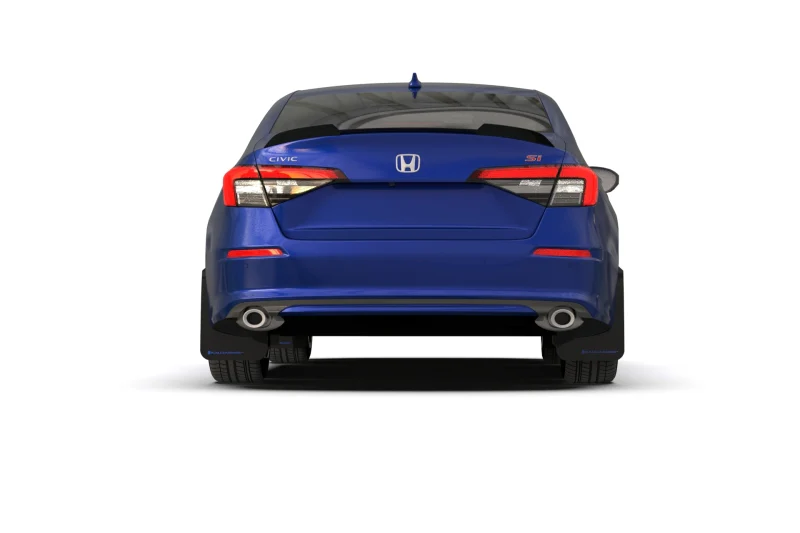 Rally Armor 22-26 Honda Civic/Civic Si/Sport Red UR Mud Flap w/White Logo - Image 3