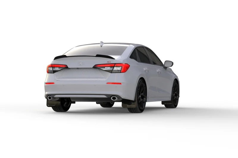 Rally Armor 22-26 Honda Civic/Civic Si/Sport Red UR Mud Flap w/White Logo - Image 4