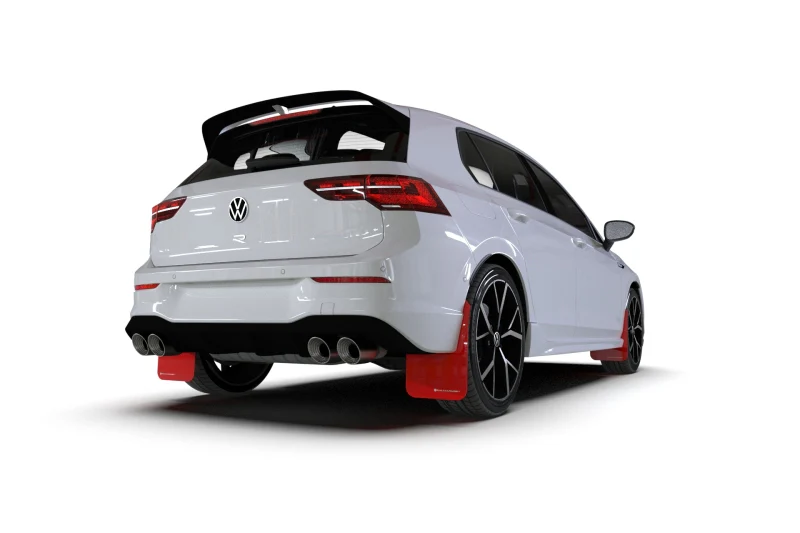 Rally Armor 22-25 VW MK8 Golf GTI/R Black UR Mud Flap w/Gray Logo - Image 2