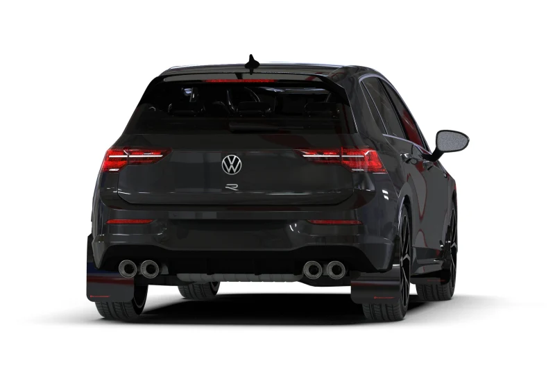 Rally Armor 22-25 VW MK8 Golf GTI/R Black UR Mud Flap w/Gray Logo - Image 4