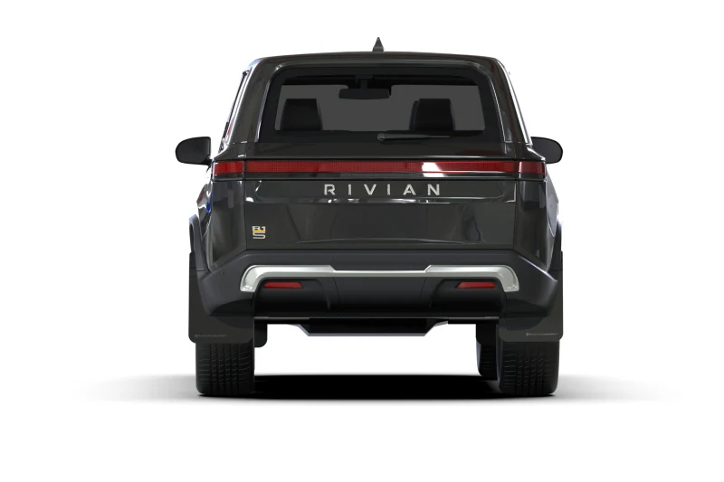 Rally Armor 22-26 Rivian R1S Black UR Mud Flap w/Metallic Black Logo - Image 3