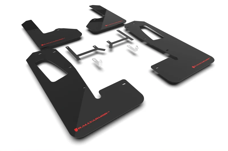 Rally Armor 22-26 Rivian R1S Black UR Mud Flap w/Red Logo