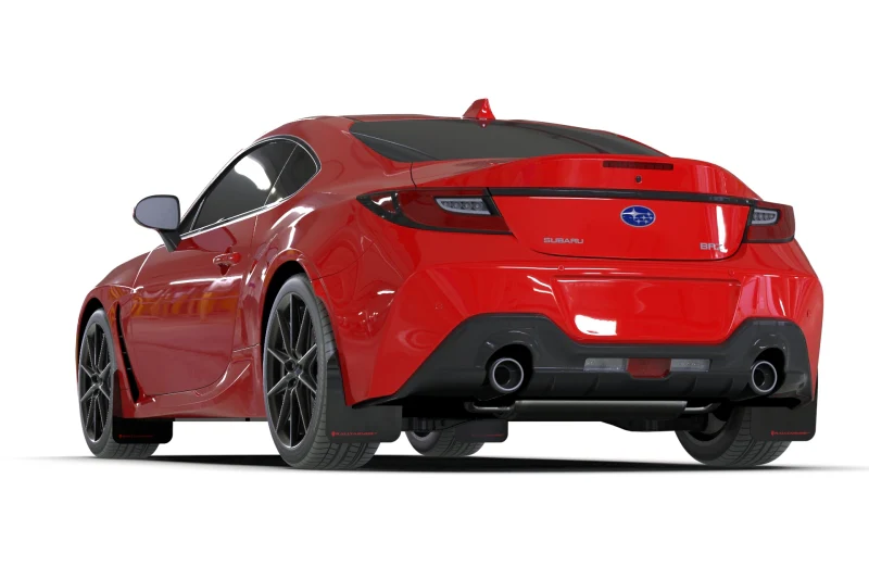 Rally Armor 22-26 Subaru BRZ / Toyota GR86 Black UR Mud Flap w/Dark Grey Logo - Image 2