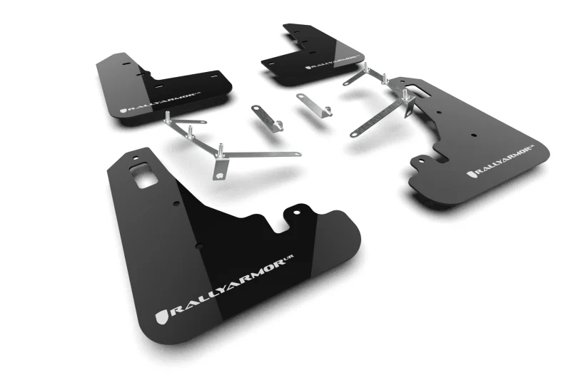 Rally Armor 22-26 Subaru BRZ / Toyota GR86 Black UR Mud Flap w/White Logo