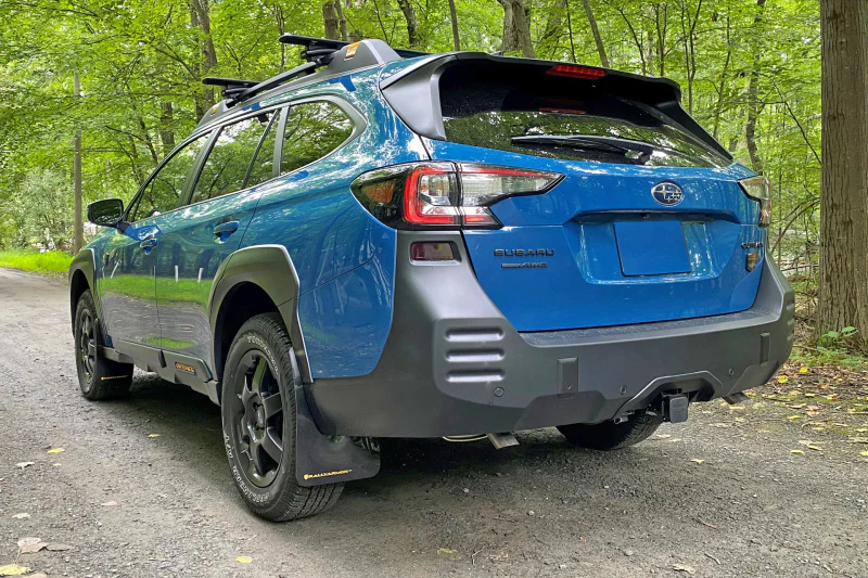 Rally Armor 22-25 Subaru Outback Wilderness Black Mud Flap Red Logo - Image 2