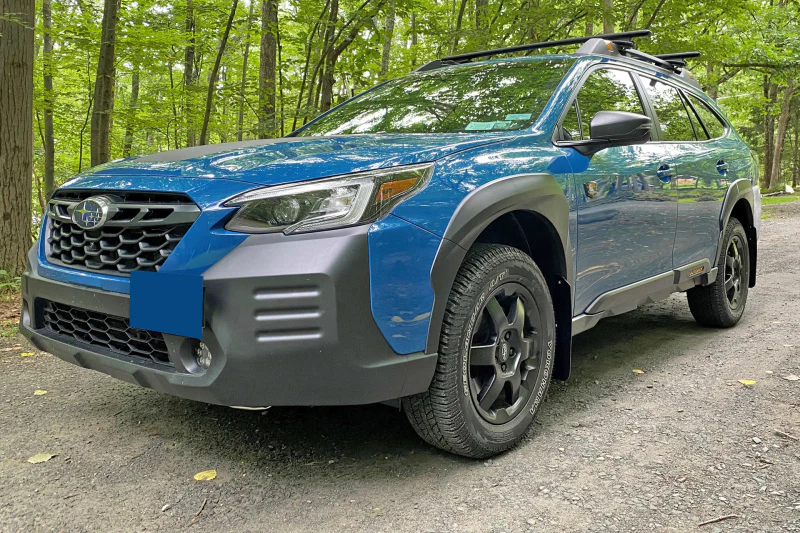 Rally Armor 22-25 Subaru Outback Wilderness Black Mud Flap Red Logo - Image 3