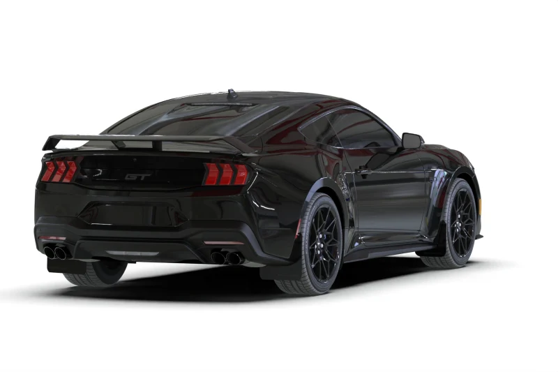 Rally Armor 2024+ Ford Mustang Black UR Mud Flap w/ Red Logo - Image 7