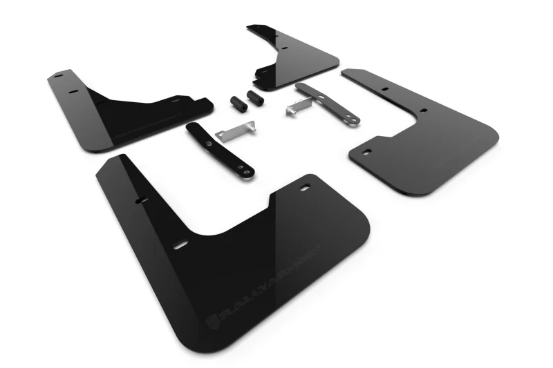 Rally Armor 24-26 Hyundai Elantra Black Mud Flap Metallic Black Logo - Image 3