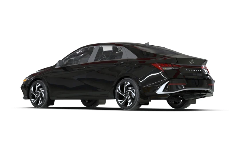 Rally Armor 24-26 Hyundai Elantra Black Mud Flap Red Logo - Image 2