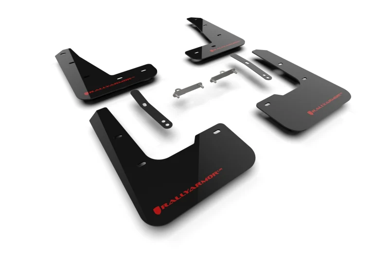 Rally Armor 24-26 Hyundai Elantra N/N Line Black Mud Flap w/Red Logo