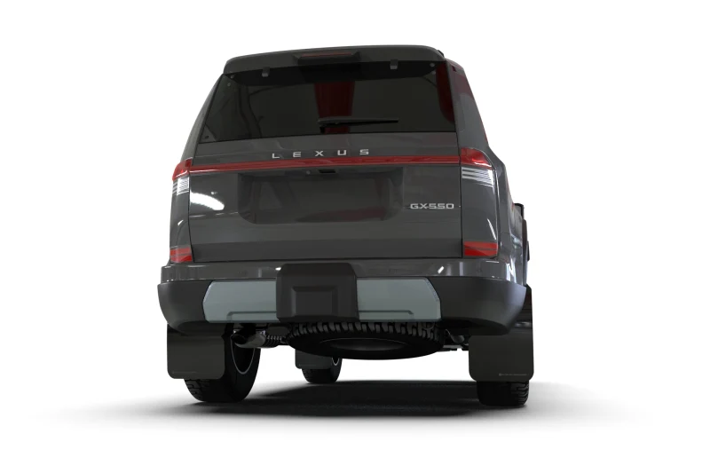 Rally Armor 24-26 Lexus GX-550 Overtrail Black UR Mud Flap Metallic Black Logo - Image 2
