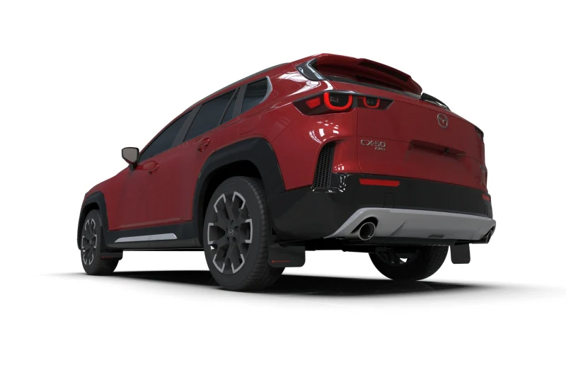 Rally Armor 23-25 Mazda CX-50 (Will Not Fit CX-5) Black UR Mud Flap W/Grey Logo - Image 2