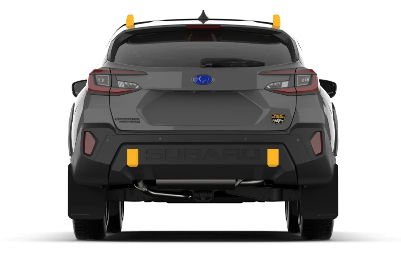 Rally Armor 24-26 Subaru Crosstrek (Wilderness Only) Black UR Mud Flap W/Grey Logo-No Drilling Req - Image 3