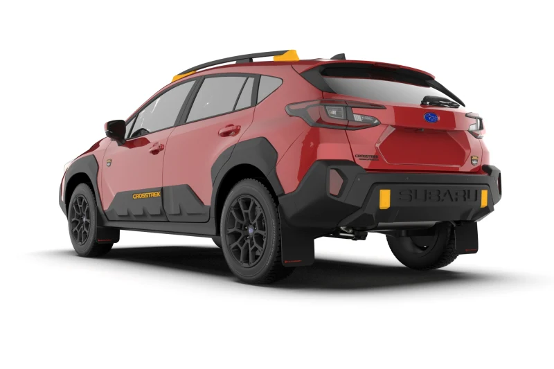 Rally Armor 24-26 Subaru Crosstrek (Wilderness Only) Black UR Mud Flap W/White Logo No Drilling Req - Image 2