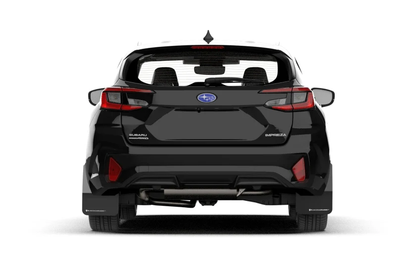 Rally Armor 24-26 Subaru Impreza Black UR Mud Flap w/ Light Blue Logo - Image 2