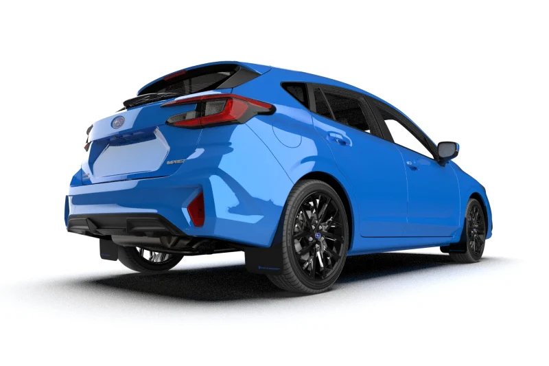 Rally Armor 24-26 Subaru Impreza Black UR Mud Flap w/ Light Blue Logo - Image 5