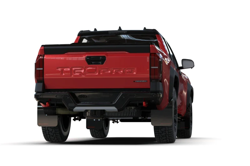 Rally Armor 24-26 Toyota Tacoma Gen 4 Black UR Mud Flap w/Red Logo - Image 3