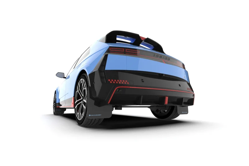 Rally Armor 25-26 Hyundai Ioniq 5 N Black Mud Flap w/Red Logo - Image 3