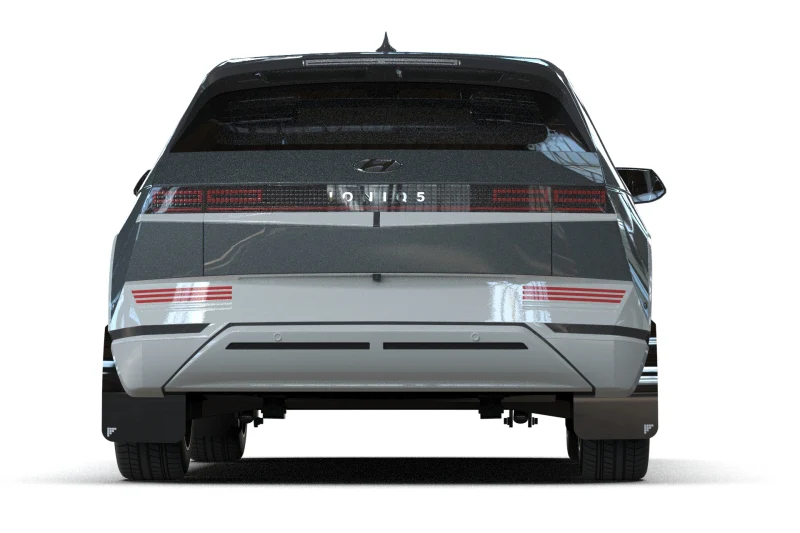 Rally Armor 25-26 Hyundai Ioniq 5 PE Black UR Mud Flap w/Silver Battery Logo - Image 2