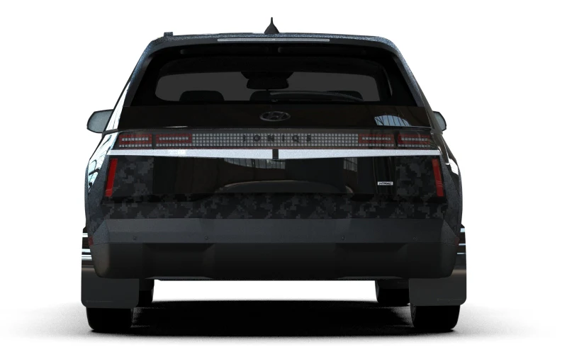 Rally Armor 25-26 Hyundai Ioniq 5 XRT Black Mud Flap Metallic Black Logo - Image 3