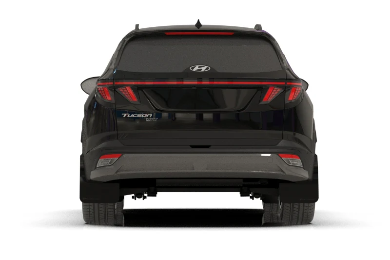 Rally Armor 25-26 Hyundai Tucson ICE XRT Black UR Mud Flap - Red Logo - Image 3