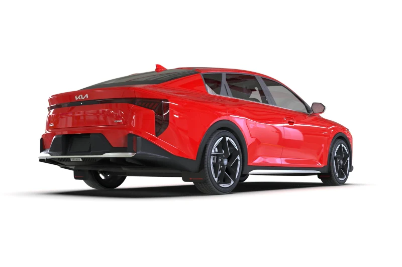 Rally Armor 25-26 Kia K4 Sedan Black Mud Flap Red Logo - Image 4