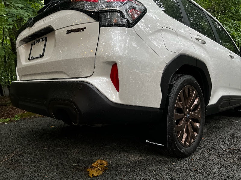 Rally Armor 25-26 Subaru Forester & Hybrid Black UR Mud Flap w/Grey Logo - Image 2