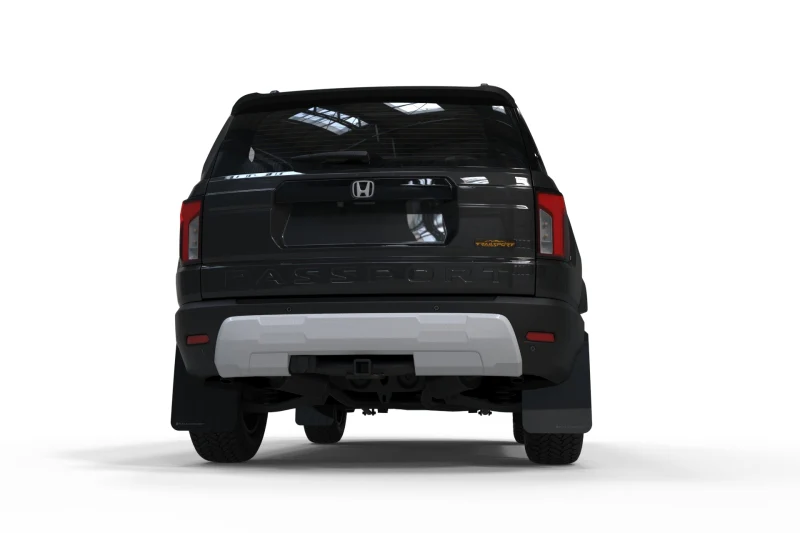 Rally Armor 2026 Honda Passport Black UR Mudflap - Orange Logo - Image 2