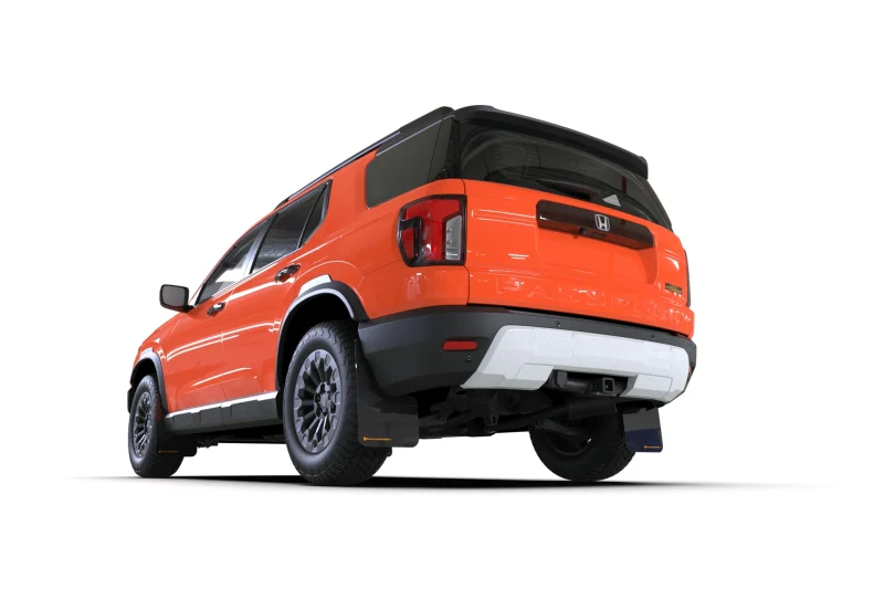 Rally Armor 2026 Honda Passport Black UR Mudflap - Orange Logo - Image 3