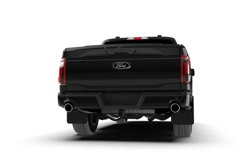 Rally Armor 21-25 Ford F-150 (Excl. Raptor) Black UR Mud Flap w/Metallic Black Logo - Image 3