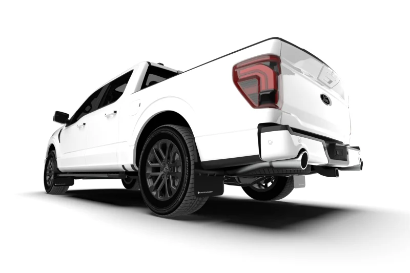 Rally Armor 21-25 Ford F-150 (Excl. Raptor) Black UR Mud Flap w/Metallic Black Logo - Image 4