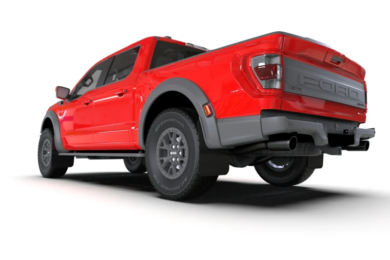 Rally Armor 21-25 Ford F-150 Raptor Gen 3 Black UR Mud Flap w/Metallic Black Logo - Image 4